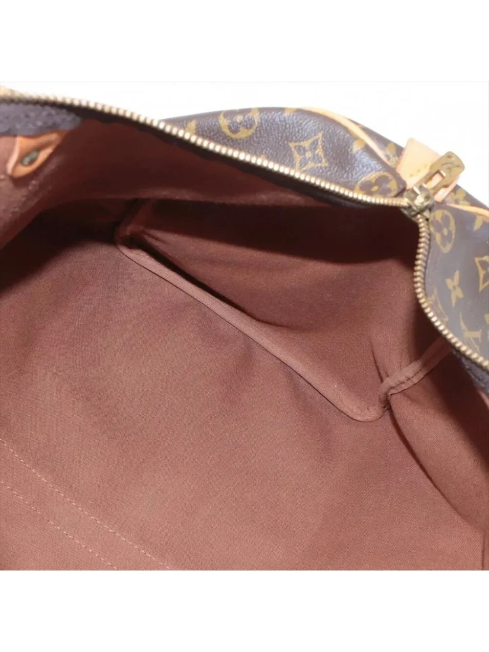 Louis Vuitton Monogram Keepall 50 Leather Boston Bag Tote Carry